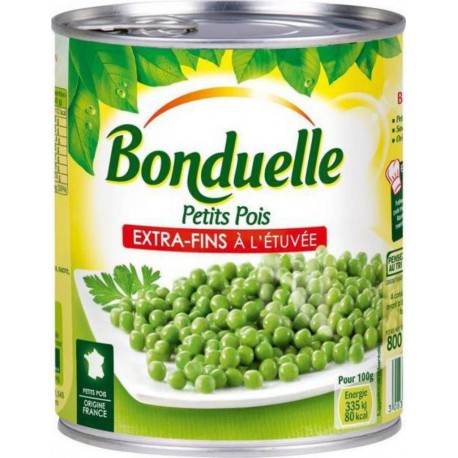 Bonduelle Petits Pois Extra Fins à l’Etuvée 800g (lot de 5)