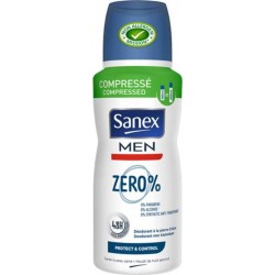 Sanex Men Zero% Déodorant Compressé Protect Et Control 100ml (lot de 3)