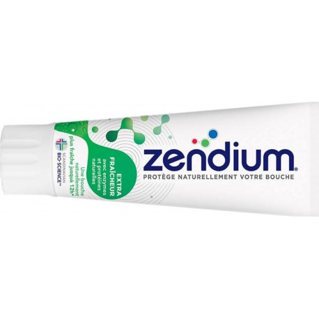 Zendium Dentifrice Extra Fraîcheur Menthe Douce 75ml (lot de 4)