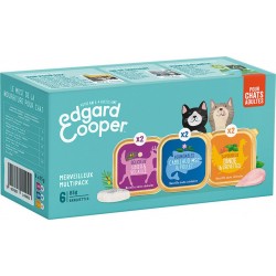 Edgard Cooper Assortiment Pâtée pour Chat 6x85g