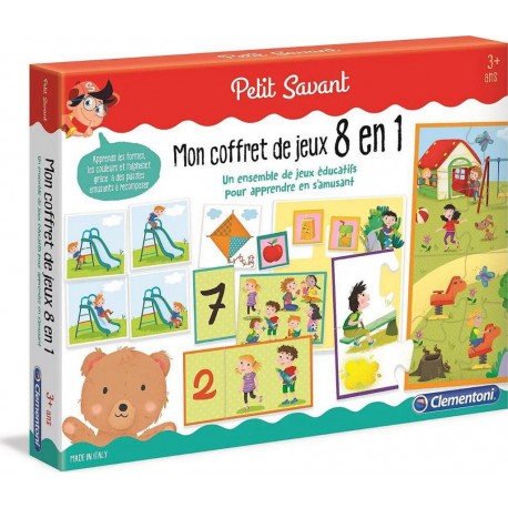 CLEMENTONI MON COFFRET DE JEUX 8 EN 1 8005125524709