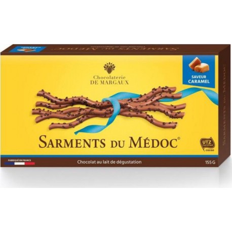 Chocolaterie de Margaux Sarment Du Médoc Lait Caramel 155g (lot de 3)