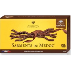 Chocolaterie de Margaux Sarment Du Médoc Noir Fleur De Sel 155g (lot de 3)