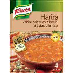 Knorr Harira Volaille Pois Chiches Lentilles et Épices Orientales 115g (lot de 6)