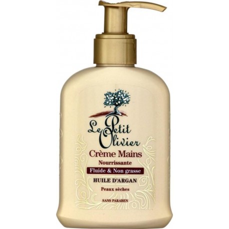 Le Petit Olivier Crème Mains Nourrissante Fluide & Non Grasse Huile d’Argan Peaux Sèches 100ml (lot de 3)