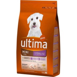 Ultima Croquettes Chiens Mini 1-10Kg Stérilisé Poulet Riz Format 1,5Kg