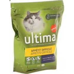 Ultima Croquettes Pour Chat Appétit Difficile Truite 400g (lot de 6)