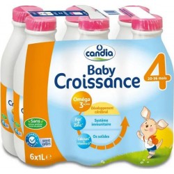 CANDIA Baby Lait Croissance n°4 6x1L (lot de 3)