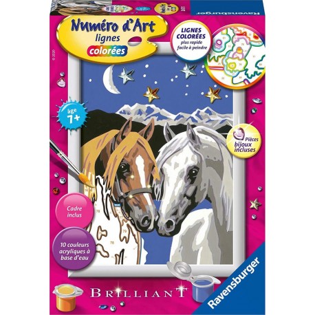 Ravensburger Numéro d'art - petit - Chevaux amoureux