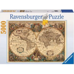 Ravensburger Puzzle 5000 pièces - Mappemonde antique
