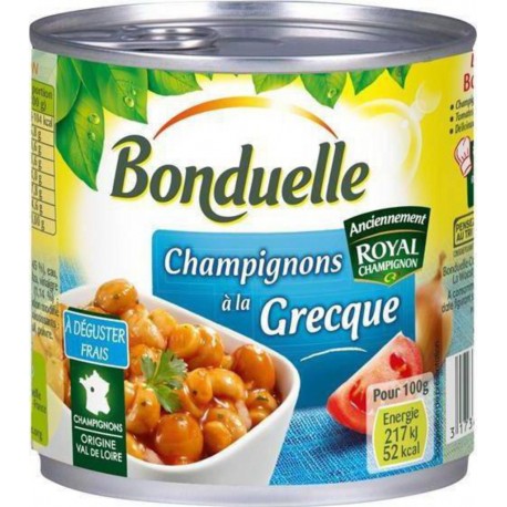 Bonduelle Champignons De Paris à la Grecque 400g (lot de 5)