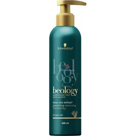 Schwarzkopf Beology Low Shampooing Lissant pour Cheveux Bouclés Enrichi en Extrait Marin 400ml (lot de 2)