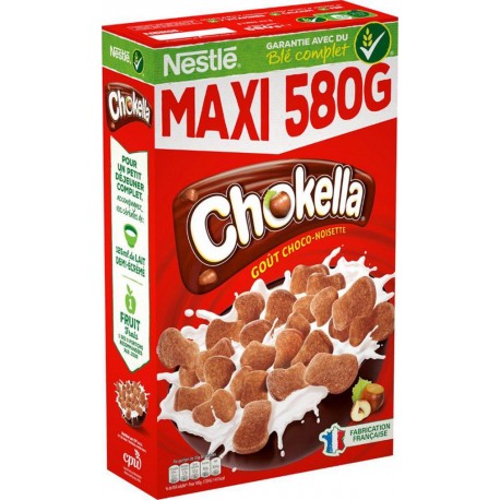 Nestlé Chokella Choco Noisettes Maxi Format 580g (lot de 4)