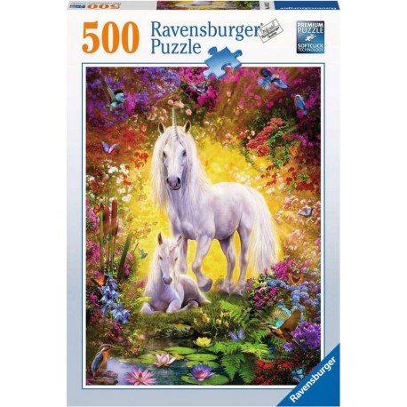 Ravensburger Puzzle 500 pièces - La licorne et son poulain