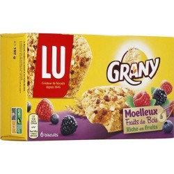 LU Grany Moelleux Fruits des Bois Riche en Fruits 192g (lot de 6)