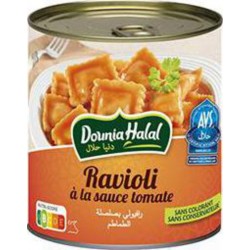 Dounia Halal Ravioli à la sauce tomate halal 800g