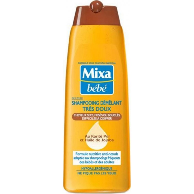 Mixa Bébé Shampooing Apaisant Très Doux Cuirs Chevelus Délicats au Bleuet  250ml (lot de 4) 