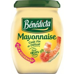 Bénédicta Mayonnaise Goût Fin et Délicat aux Oeufs Frais 255g (lot de 6)