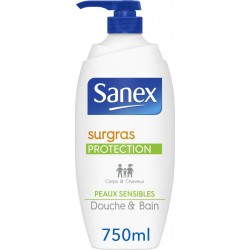 SANEX Gel douche et cheveux surgras protection 750ml