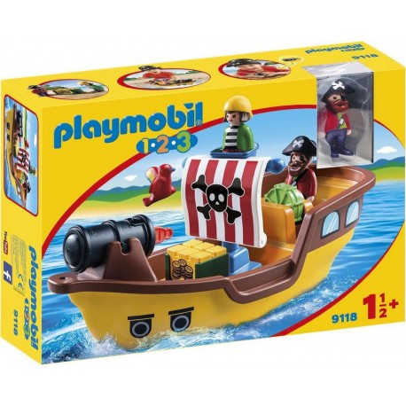 PLAYMOBIL 9118 1.2.3 - Bateau De Pirates