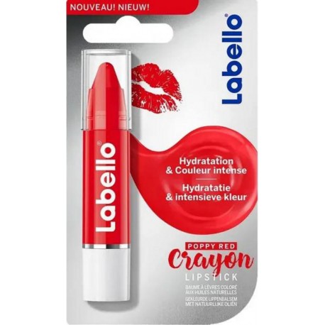 Labello Crayon Lipstick Poppy Red 3g