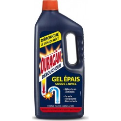 WC Net Ouragan Déboucheur Gel Epais Soude+Javel 1L (lot de 3)