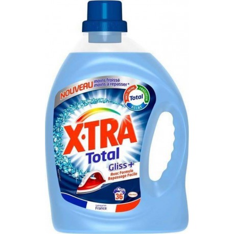 XTra Total Lessive Gliss+ 2,52L (lot de 2)