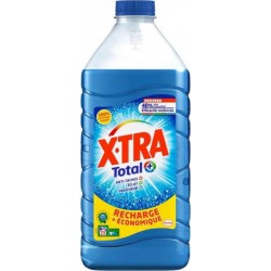 Lessive liquide total X-TRA : le lot de 2 bidons de lessive de 3L
