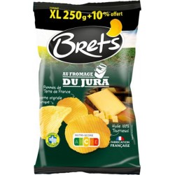 Bret's Chips au Fromage du Jura Pommes de Terre de France Format XL 275g (lot de 6)