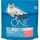 Purina One Croquettes Chat Stérilisé Saumon 1,5Kg