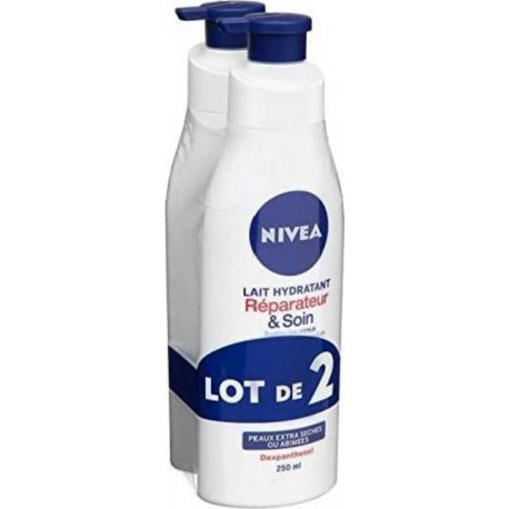 Nivea Body Lait Réparateur 2x250ml 2 flacons 250ml