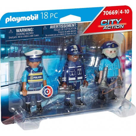 PLAYMOBIL PLAYMO EQUIPE DE POLICIERS