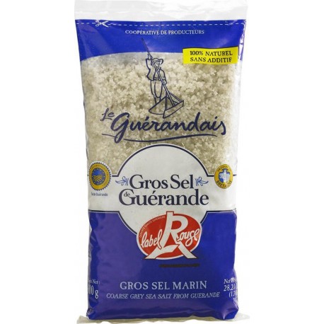 Le Guérandais Gros Sel de Guérande Label Rouge 800g (lot de 3)