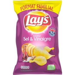 Lay's Lay’s Chips Saveur Sel & Vinaigre Format Familial 240g (lot de 6)