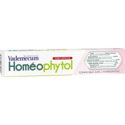 Vademecum Dentifrice Homéophytol Sans Menthe 75ml (lot de 4)