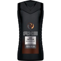 Axe Gel Douche Homme Dark Temptation Dark Chocolate Scent Total Relax 250ml (lot de 4)