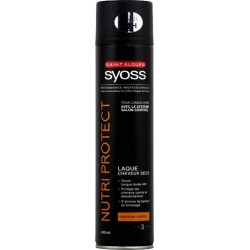 SYOSS Saint Algue Nutri Protect Laque Cheveux Secs Fixation Forte 400ml (lot de 4)