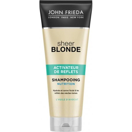 John Frieda Sheer Blonde Activateur de Reflets Shampooing Nutrition à l’Huile d’Avocat 250ml (lot de 3)