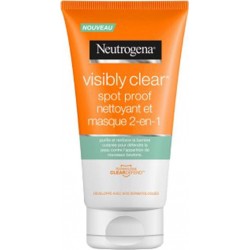 Neutrogena Visibly Clear Nettoyant Masque 2 en 1 150ml (lot de 3)