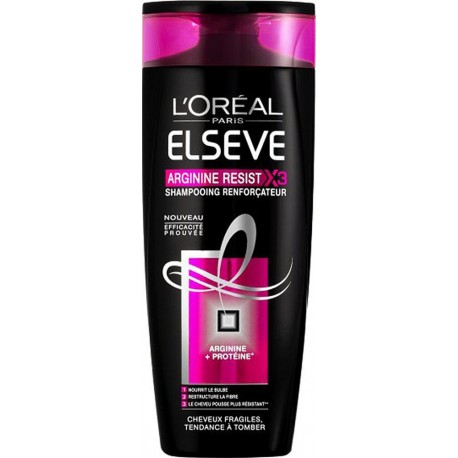L'Oréal L’Oréal Paris Elseve Arginine Resist x3 Shampooing Renforçateur Cheveux Fragilisés Tendance à Tomber 250ml (lot de 4)