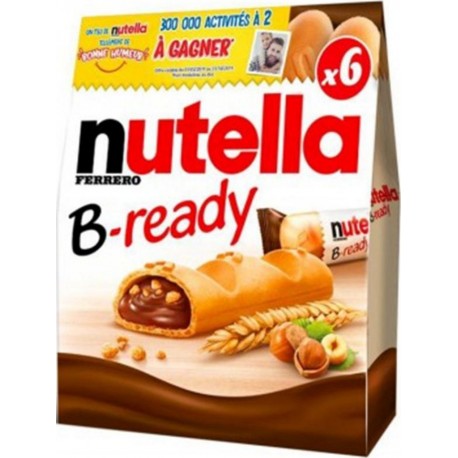 Nutella B-ready x6 Biscuits 132g (lot de 4)