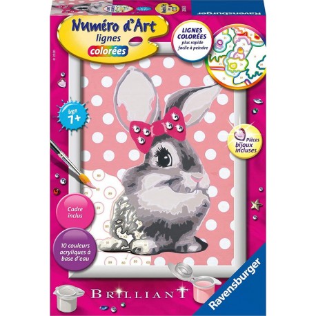 Ravensburger Numéro d'art - petit - Lapin en peluche