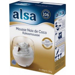 Alsa Mousse Noix de Coco 2x450g soit 900g