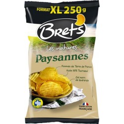 Bret's Les Natures Chips Paysannes Pommes de Terre de France Format XL 250g (lot de 6)