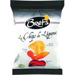 Bret's La Chips de Légumes Pommes de Terre Carotte Betterave 100g (lot de 6)