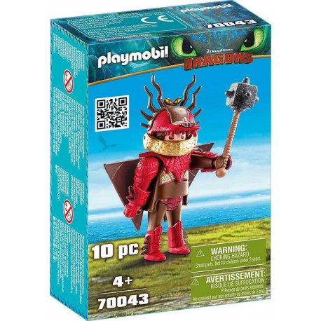 PLAYMOBIL 70043 Dragons - Rustik en Combinaison de Vol