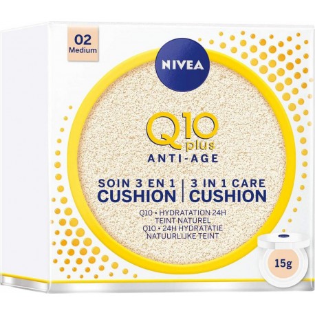 Nivea Q10 Plus Anti-Age 3 in 1 Skin Care Cushion Medium 15ml boîte 15g
