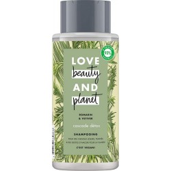 LOVE BEAUTY & PLANET Shampooing pour cheveux légers et purifiés au romarin et vetiver 400ml