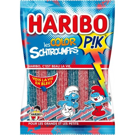 Haribo Bonbons Les Color Schtroumpfs Pik 180g (lot de 6)