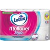 Lotus Moltonel Style Blanc Bleu Aqua Tube 6 rouleaux